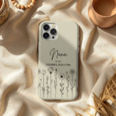 Eenvoudige Bloemstuk Nana Aangepaste Titel Case-Mate iPhone Case