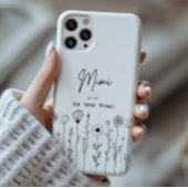 Eenvoudige Bloemstuk Nana Aangepaste Titel Case-Mate iPhone Case