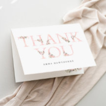 Eenvoudige Bloemtypografie Roze Baby Shower