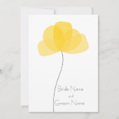 Eenvoudige bloemuitnodiging kaart (Voorkant)