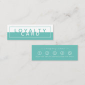 Eenvoudige blokkleur Moderne reflectie-mini Klantenkaartje (Voorkant / Achterkant)