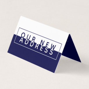 Eenvoudige blokkleur, nieuwe adreskaart visitekaartje