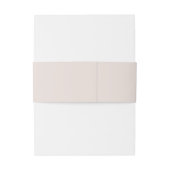 Eenvoudige Blush Minimalist Namen Classic Wedding Uitnodigingen Wikkel (Achterkant Voorbeeld)