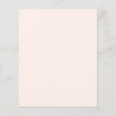 Eenvoudige Blush Pink Budget Wedding Save the Date (Achterkant)