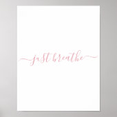 Eenvoudige Blush Pink doorbreekt het script Poster (Voorkant)