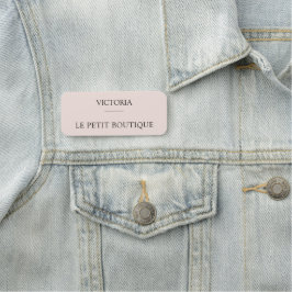 Eenvoudige Blush Pink Employee Business Naamplaatje