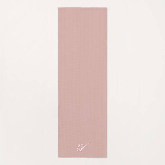 Eenvoudige Blush Pink Pastel Minimalistische oefen Yogamat (Voorkant)