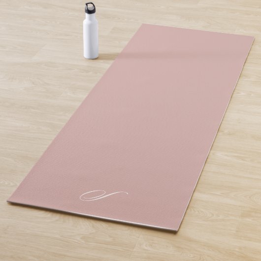Eenvoudige Blush Pink Pastel Minimalistische oefen Yogamat (In situ)