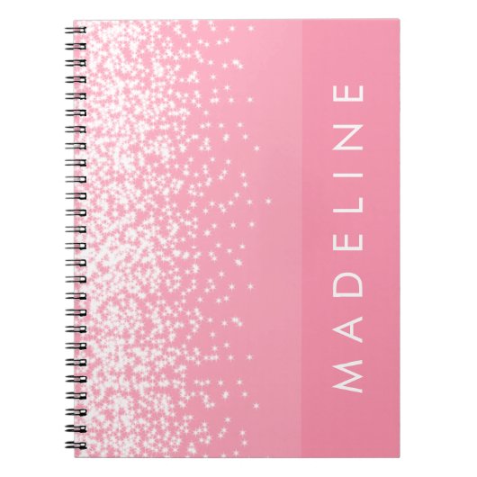 Eenvoudige Blush Pink Specified Name Notitieboek (Voorkant)