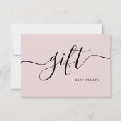Eenvoudige Blush Roze Beauty Salon Modern Cadeauka (Voorkant)