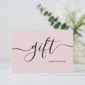Eenvoudige Blush Roze Beauty Salon Modern Cadeauka (Staand voorkant)