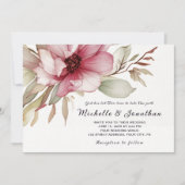 Eenvoudige Blush Roze Bloem Christelijke Bijbel Br Kaart (Voorkant)