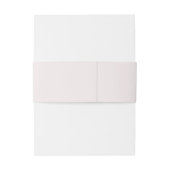 Eenvoudige blush roze bruiloft uitnodigingen wikkel (Achterkant Voorbeeld)