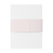 Eenvoudige Blush Roze Elegante Bruiloft Uitnodigingen Wikkel (Achterkant Voorbeeld)