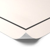 Eenvoudige Blush Roze Monogram Elegante Huwelijk Poster (Hoek)