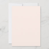 Eenvoudige Blush Roze Monogram Elegante Trouw Save The Date (Achterkant)