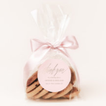 Eenvoudige Blush Roze & Nep Gouden Trouwfavoriet