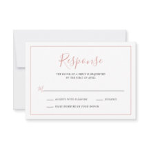 Eenvoudige Blush Roze Rand Elegante Bruiloft