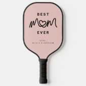 Eenvoudige Blush Roze Script Lieve Moderne Beste M Pickleball Paddle (Voorkant)