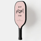 Eenvoudige Blush Roze Script Lieve Moderne Beste M Pickleball Paddle (Links)