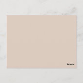 Eenvoudige Blush Script Foto bruiloft Dank u Briefkaart (Achterkant)