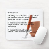 Eenvoudige bodemtest voor tuinbouw muismat (Met muis)