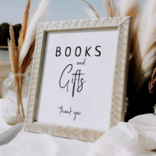 Eenvoudige boeken en geschenken voor neutraal Baby Poster