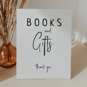 Eenvoudige boeken en geschenken voor neutraal Baby Reclamebord Met Voetstuk