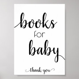 Eenvoudige boeken voor Baby | Dropoff van zwartscr Poster