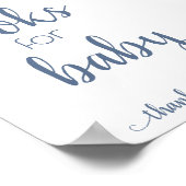 Eenvoudige boeken voor Baby | Dusty Blue Book Drop Poster (Hoek)