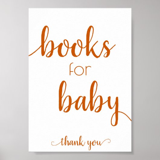 Eenvoudige boeken voor Baby | Herfst Sinaasappel B Poster (Voorkant)