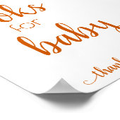 Eenvoudige boeken voor Baby | Herfst Sinaasappel B Poster (Hoek)