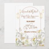 Eenvoudige Boerderij bruiloft uitnodiging (Voorkant / Achterkant)