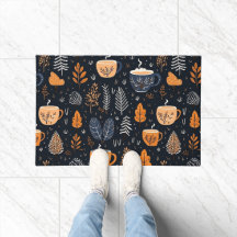 Eenvoudige boerderij val bladeren gebladerte patro