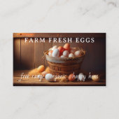 Eenvoudige Boerderij verse eieren kippeneieren Visitekaartje (Voorkant)