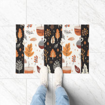 Eenvoudige boerderijval laat modern bladpatroon ac