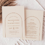 Eenvoudige Boho Arch Ivory Wedding Details en Kaart<br><div class="desc">Dit Simple Boho Arch Ivory Wedding Details and Invitation design is uitgerust met een geavanceerd gedempt palet van neutraal ivoor, gekoppeld aan prachtige mix en luciferopties van roestterracotta, sage green en plum. De onderverklaarde elegantie van eenvoudige typografie en zachte bogen creëer een verzachtend en gepolijst estheticum met een klassieke, minimalistische...</div>