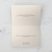 Eenvoudige Boho Arch Ivory Wedding Hartelijk dank Bedankkaart (Binnen)