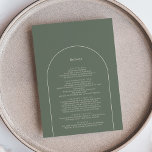 Eenvoudige Boho Arch Sage Green Wedding Details Informatiekaartje<br><div class="desc">Deze Simple Boho Arch Sage Green Wedding Details Enclosure Kaart is voorzien van een geavanceerd gedempt palet met neutraal ivoor, gekoppeld aan een prachtige mix en opties voor roestterracotta, sage green en plum. De onderverklaarde elegantie van eenvoudige typografie en zachte bogen creëer een verzachtend en gepolijst estheticum met een klassieke,...</div>