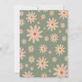 Eenvoudige boho bloemen alle leeftijden verjaardag kaart (Achterkant)