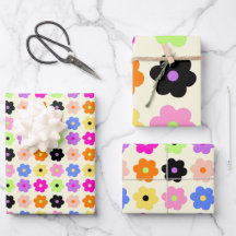 Eenvoudige BOHO Bloemen Kleurrijke Retro Daisy Pat