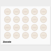 Eenvoudige Boho Boog Ivoor Trouw Envelope Zegels (Vel)