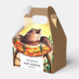 Eenvoudige Boho Boot Cowboy Baby shower Bedankdoosjes