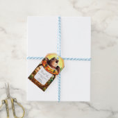 Eenvoudige Boho Boot Cowboy Baby shower Cadeaulabel (Met Touw)