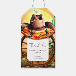 Eenvoudige Boho Boot Cowboy Baby shower Cadeaulabel