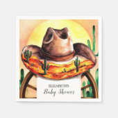 Eenvoudige Boho Boot Cowboy Baby shower Servet (Voorkant)