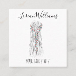 Eenvoudige Boho bruiloft haar stylist romantische Afsprakenkaartje