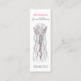 Eenvoudige Boho bruiloft haar stylist romantische Mini Visitekaartje