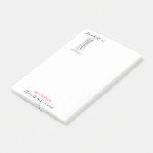 Eenvoudige Boho bruiloft haar stylist romantische  Post-it® Notes (Schuin)