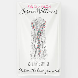 Eenvoudige Boho bruiloft haar stylist romantische Spandoek